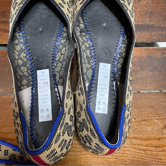 Rothy's Leopard Print Round Toe Size W9 - Picture 8 of 8